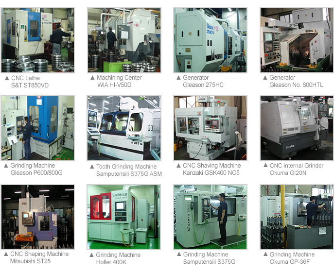 Major machining centers